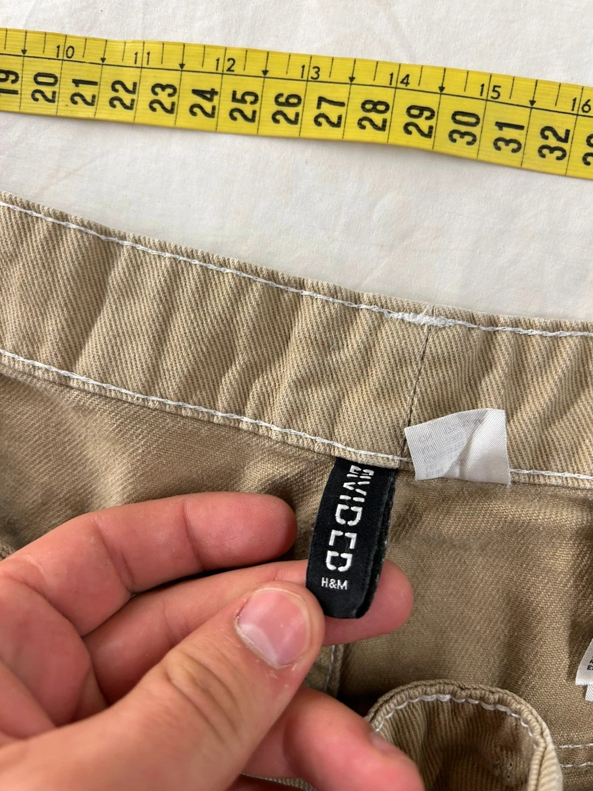 Short jeans bege H&M Divided tamanho – photo 10